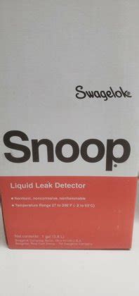 swagelok snoop|Snoop® Liquid Leak Detector 